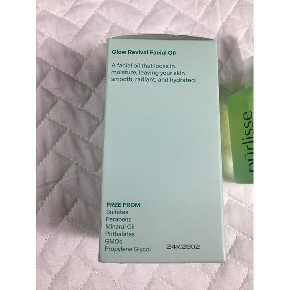 Purlisse Glow Revival Facial Oil  Algae & Violet Leaf Oils Elasticity 1 fl. oz. - Picture 2 of 5